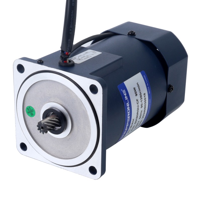 90W 220VAC 6-90RPM 7,03Nm(995,53oz.in) Motor de velocidad variable de CA monofásico con caja de cambios rectos
