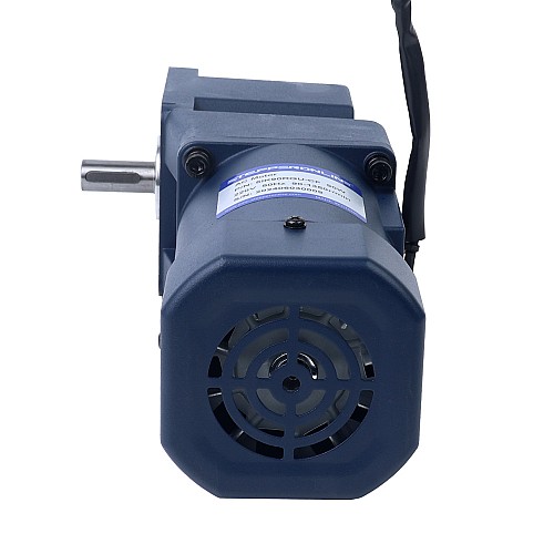 Fase única 220VAC 90W 60Hz Brida 90mm Relación de transmisión 100:1 Motor de inducción de CA con caja de cambios en ángulo recto 90W 110VAC 60Hz 0,9-15,5RPM 40,00Nm(5664,4oz.in) Brida 90mm Motor de velocidad variable de CA monofásico con caja de cambios en ángulo recto - 5IK90RGU-AF/5GU100RT | StepperOnline