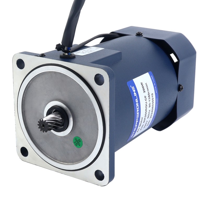 200W 220VAC 60,00Nm(8496,6oz.in) Motor de velocidad variable de CA monofásico con caja de cambios en ángulo recto