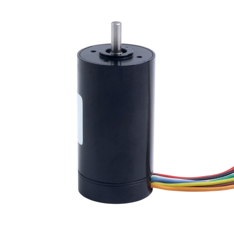 Motor sin escobillas sin núcleo redondo 24V 14500RPM 80mNm 121,47W 6,31A Ф32x61mm