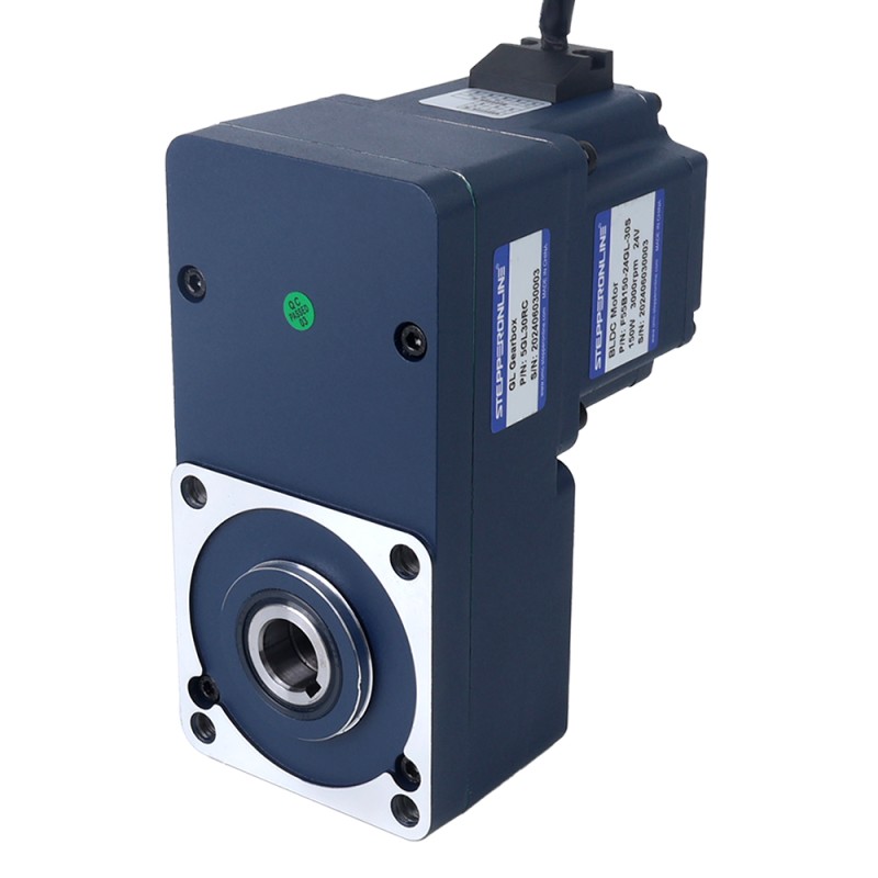 Motor BLDC de engranajes 24V 150W 100RPM 10,50Nm(1486,92oz.in) 30:1 con caja de cambios de eje hueco paralelo