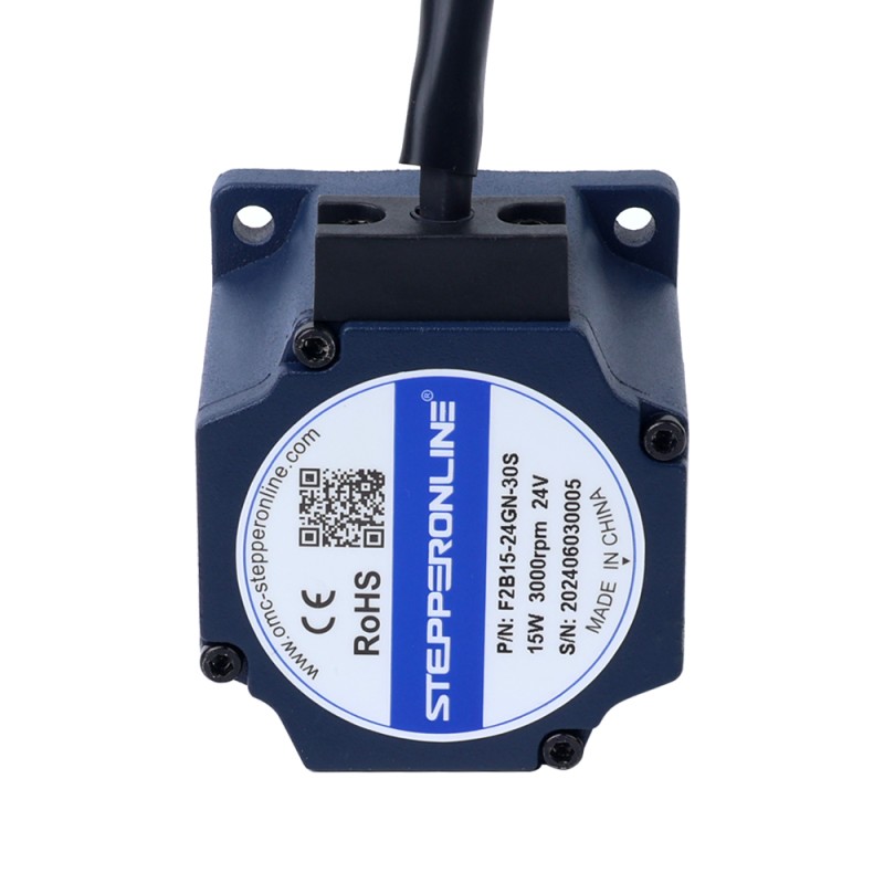 Motor BLDC de engranajes 24V 15W 1000RPM 0,12Nm(16,99oz.in) Caja de engranajes rectos 3:1