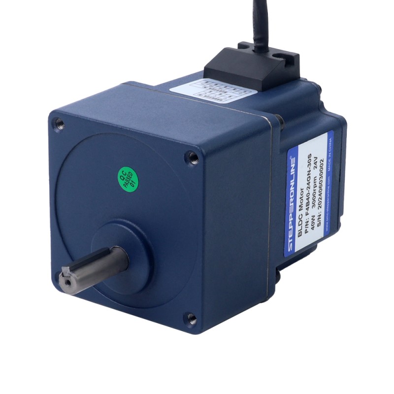 Motor BLDC de engranajes 48V 40W 600RPM 0,52Nm(73,64oz.in) Caja de engranajes rectos 5:1