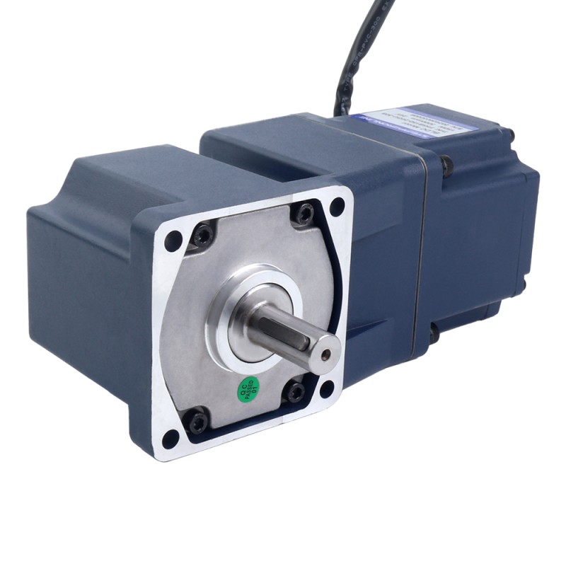 Motor BLDC con engranaje de 24V, 150W, 30RPM, 30,86Nm(4370,14oz.in), Caja de cambios de ángulo recto 100:1 - F55B150-24GU-30S/5GU100RT | StepperOnline