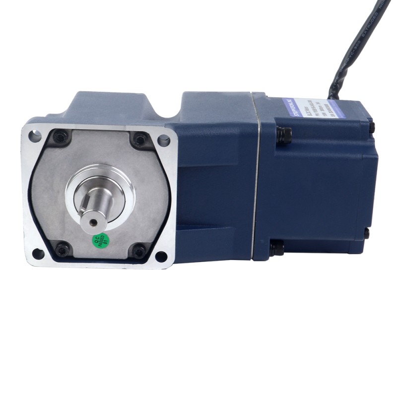 Motor BLDC con engranaje de 24V, 150W, 30RPM, 30,86Nm(4370,14oz.in), Caja de cambios de ángulo recto 100:1 - F55B150-24GU-30S/5GU100RT | StepperOnline