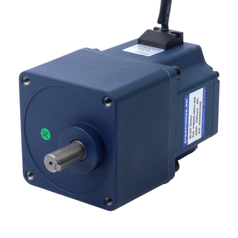 Motor BLDC de engranajes 24V 200W 300RPM 5,18Nm(733,55oz.in) Caja de engranajes rectos 10:1