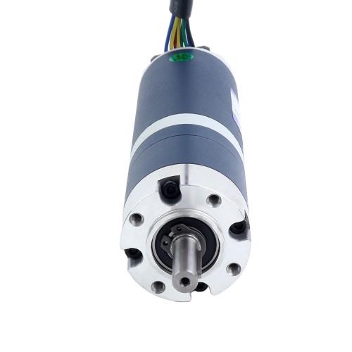 24V 30W 59RPM Motor DC sin Escobillas con Caja Reductora 3,50Nm(495,64oz.in) 50,9:1 Caja Planetaria