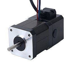 Motor paso a paso Nema 17 de 0,52Nm(73,64oz.in) con freno electromagnético de 24V 3,7W