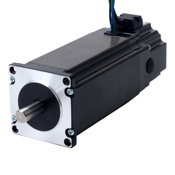 Motor paso a paso Nema 23 de 4,2Nm(594,77oz.in) con freno electromagnético de 24V 4,5W