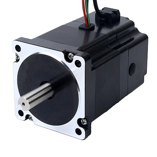 Motor paso a paso Nema 34 de 4,8Nm(679,74oz.in) con freno electromagnético de 24V 6,8W - 34HS31-6004D-B700 | StepperOnline Motor paso a paso Nema 34 de 4,8Nm(679,74oz.in) con freno electromagnético de 24V 6,8W - 34HS31-6004D-B700 | StepperOnline