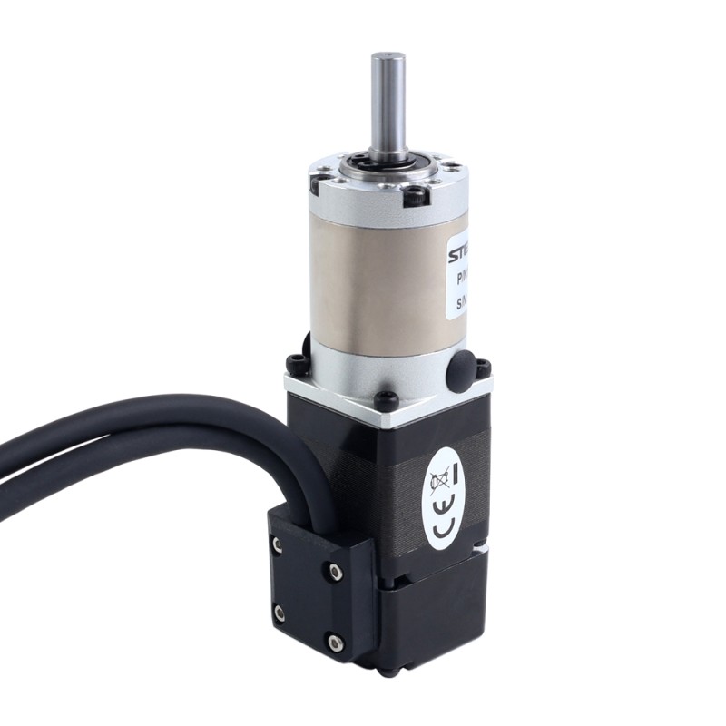 Motor paso a paso Nema 11 de lazo cerrado L=32mm con caja de engranajes planetaria serie EG relación 20:1 - 11HS12-1004D-E1000-EGS20 | StepperOnline