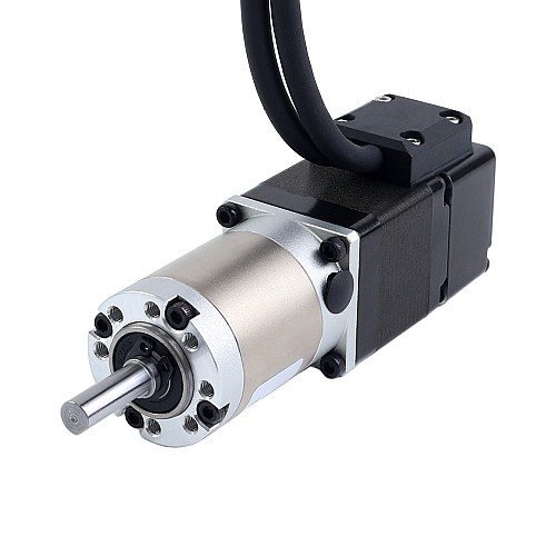 Motor paso a paso Nema 11 de lazo cerrado L=32mm con caja de engranajes planetaria serie EG relación 50:1 - 11HS12-1004D-E1000-EGS50 | StepperOnline