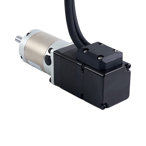 Motor paso a paso Nema 11 de lazo cerrado L=32mm con caja de engranajes planetaria serie EG relación 50:1 - 11HS12-1004D-E1000-EGS50 | StepperOnline