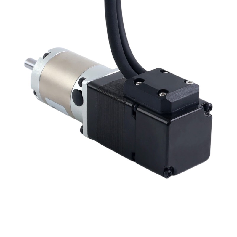 Motor paso a paso Nema 11 de lazo cerrado L=32mm con caja de engranajes planetaria serie EG relación 50:1 - 11HS12-1004D-E1000-EGS50 | StepperOnline