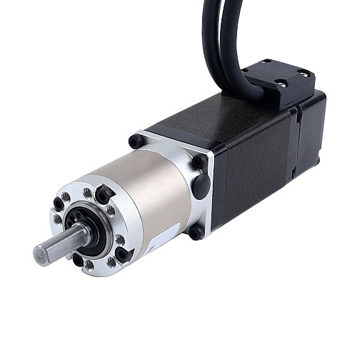 Motor paso a paso Nema 11 de lazo cerrado L=51mm con caja de engranajes planetaria serie EG relación 50:1 - 11HS20-1004D-E1000-EGS50 | StepperOnline