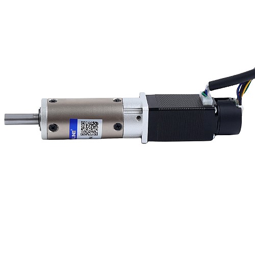 Motor paso a paso Nema 8 de lazo cerrado L=38mm con caja de engranajes planetaria serie EG relación 100:1 - 8HS15-0604D-E1000-EGS100 | StepperOnline