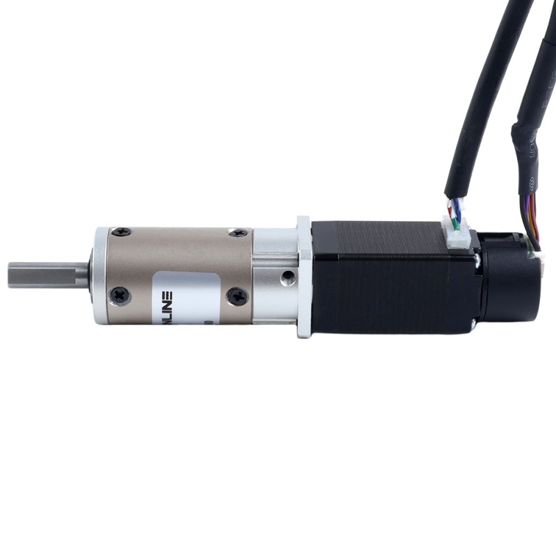 Motor paso a paso Nema 8 de lazo cerrado L=38mm con caja de engranajes planetaria serie EG relación 50:1 - 8HS15-0604D-E1000-EGS50 | StepperOnline