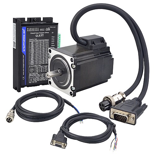 Serie TS 1.2Nm(169.93oz.in) 1 Eje Kit Paso a Paso de Circuito Cerrado Nema 23 Motor y Controlador