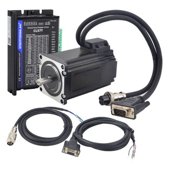 Serie TS 2.0Nm(283.22oz.in) Kit de CNC Paso a Paso de Bucle Cerrado de 1 Eje Motor Nema 23 y Controlador