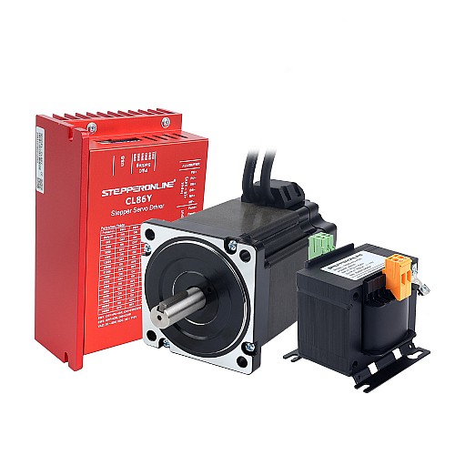 Kit CNC de motor de bucle cerrado de 1 eje de la serie YS motor Nema 34 de 6,50Nm(920,48oz.in) con transformador de CA Kit CNC de motor de bucle cerrado de 1 eje de la serie YS motor Nema 34 de 6,50Nm(920,48oz.in) con transformador de CA