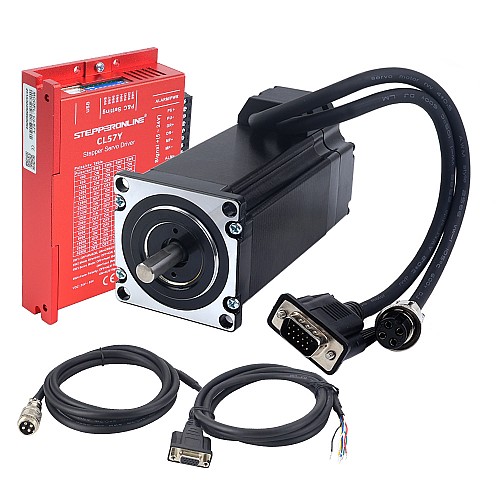 Kit de Motor Paso a Paso de Bucle Cerrado YS Series de 1 Eje 3.00Nm(424.83oz.in) Nema 23 con Cables de 2.0m y Driver - 1-CL57Y-S30 | StepperOnline Kit de Motor Paso a Paso de Bucle Cerrado YS Series de 1 Eje 3.00Nm(424.83oz.in) Nema 23 con Cables de 2.0m y Driver - 1-CL57Y-S30 | StepperOnline