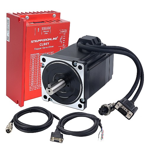 Kit de Motor Paso a Paso de Bucle Cerrado YS Series de 1 Eje 6,50Nm(920,48oz.in) Nema 34 con Cables de 2.0m y Driver