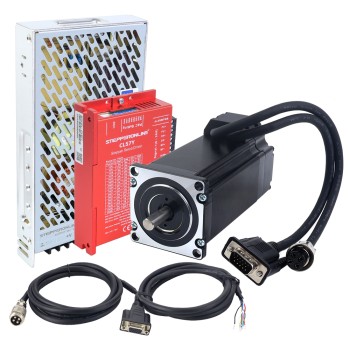 Kit de Motor de Bucle Cerrado YS Series de 1 Eje 3.00Nm(424.83oz.in) Nema 23 con Cables de 2.0m y Fuente de Alimentación