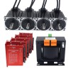 Kit de de bucle cerrado de 4 ejes de la serie YS motor Nema 34 de 6,50Nm(920,48oz.in) con transformador de CA