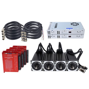YS Series Kit Motor Paso a Paso de Closed Loop 4 Ejes 3,00Nm(424,83oz.in) Nema 23 con Fuente de Alimentación