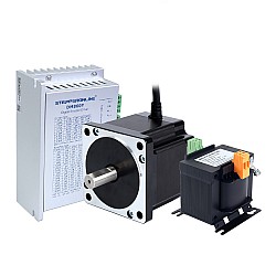 Kit de 1 eje para máquina de la serie YS motor Nema 34 de 4,8Nm(679,74oz.in) controlador y transformador de CA