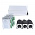 Kit de Motor Paso a Paso YS Series de 3 Ejes 3.00Nm(424.83oz.in) Nema 23 con Driver y Fuente de Alimentación de 48V