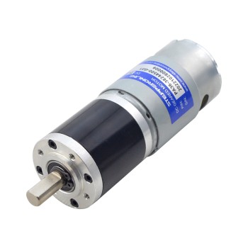 Motorreductor cepillado de 24V CC 7,8kg.cm/65RPM con caja de cambios planetaria 51:1