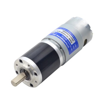 Motorreductor cepillado de 24V CC 11kg.cm/46RPM con caja de cambios planetaria 71:1