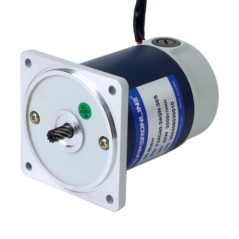 Alemania en oferta - Cepillado 24V 40W 999RPM con motor de engranajes CC con caja de cambios rectos 3:1