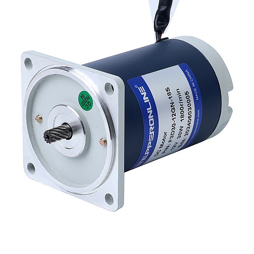 Cepillado 12V 30W 2,14Nm(303,05oz.in) 90RPM con motor de engranajes CC con caja de cambios rectos 20:1 Cepillado 12V 30W 2,14Nm(303,05oz.in) 90RPM con motor de engranajes CC con caja de cambios rectos 20:1