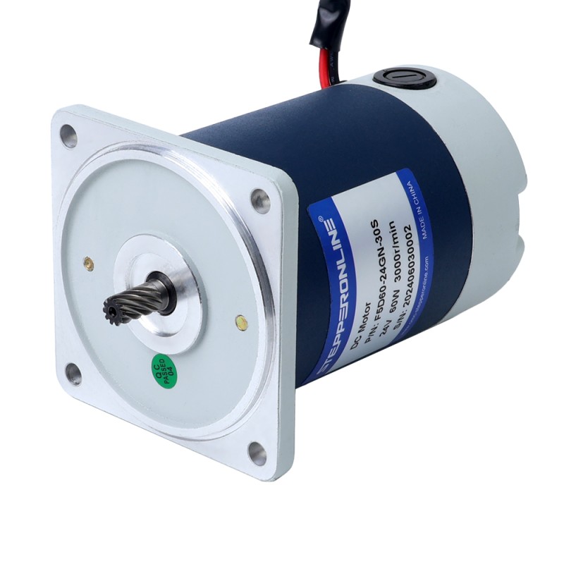 Alemania en oferta - Cepillado 24V 60W 200RPM con motor de engranajes CC con caja de cambios rectos 15:1