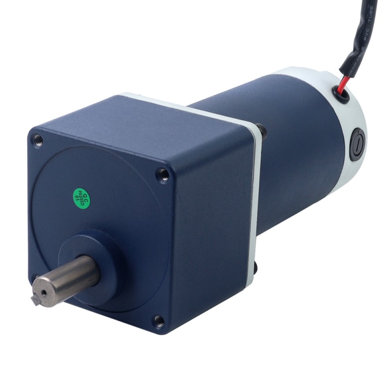 Cepillado 24V 90W 20,00Nm(2832,23oz.in) 9RPM con motor de engranajes CC con caja de cambios rectos 200:1