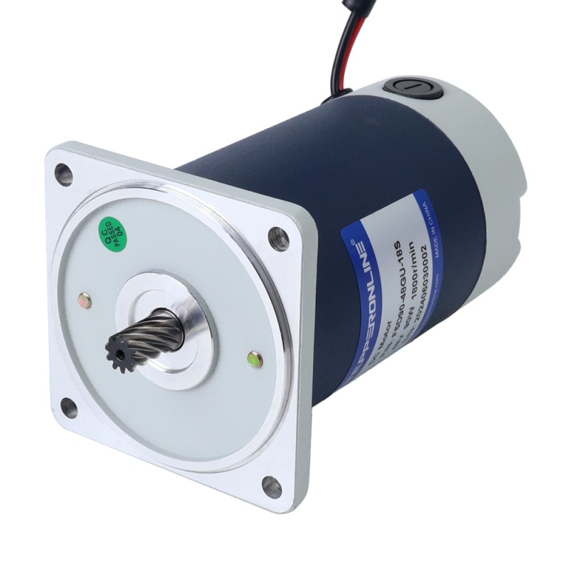 Cepillado 48V 90W 1,93Nm(273,31oz.in) 360RPM con motor de engranajes CC con caja de cambios rectos 5:1