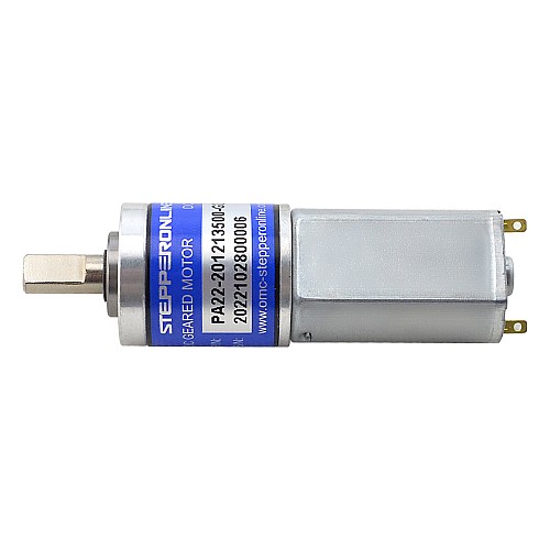 Motorreductor cepillado de 12V CC 0,27kg.cm/465RPM con caja de cambios planetaria de 22,56:1 Motorreductor cepillado de 12V CC 0,27kg.cm/465RPM con caja de cambios planetaria de 22,56:1