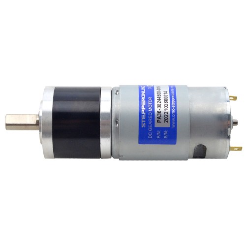 Motorreductor cepillado de 24V CC 3,4kg.cm/172RPM con caja de cambios planetaria 19,2:1