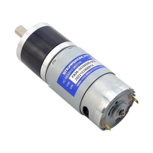 Motorreductor cepillado de 24V CC 3,4kg.cm/172RPM con caja de cambios planetaria 19,2:1