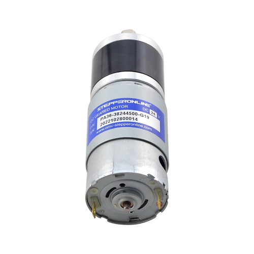 Motorreductor cepillado de 24V CC 3,4kg.cm/172RPM con caja de cambios planetaria 19,2:1