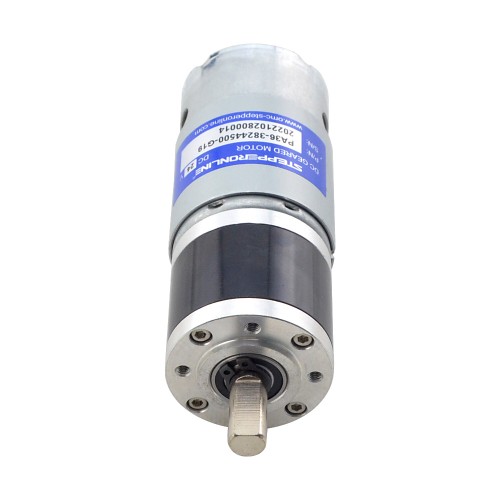 Motorreductor cepillado de 24V CC 3,4kg.cm/172RPM con caja de cambios planetaria 19,2:1