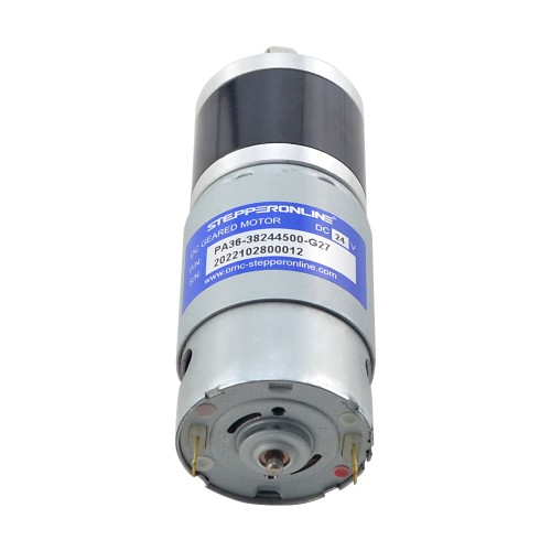 Motorreductor cepillado de 24V CC 4,7kg.cm/123RPM con caja de cambios planetaria de 26,8:1 Motorreductor cepillado de 24V CC 4,7kg.cm/123RPM con caja de cambios planetaria de 26,8:1