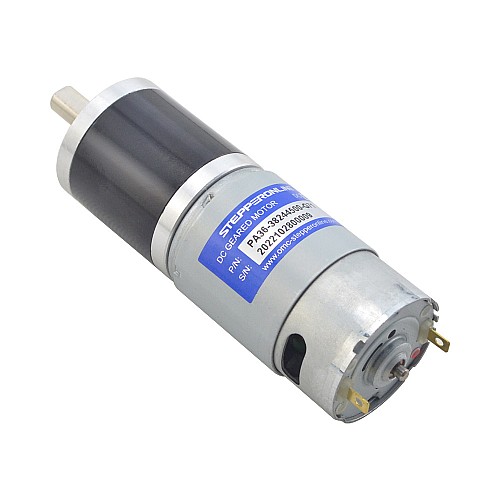 Motorreductor cepillado de 24V CC 11kg.cm/46RPM con caja de cambios planetaria 71:1