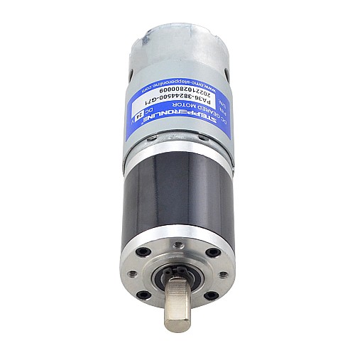 Motorreductor cepillado de 24V CC 11kg.cm/46RPM con caja de cambios planetaria 71:1