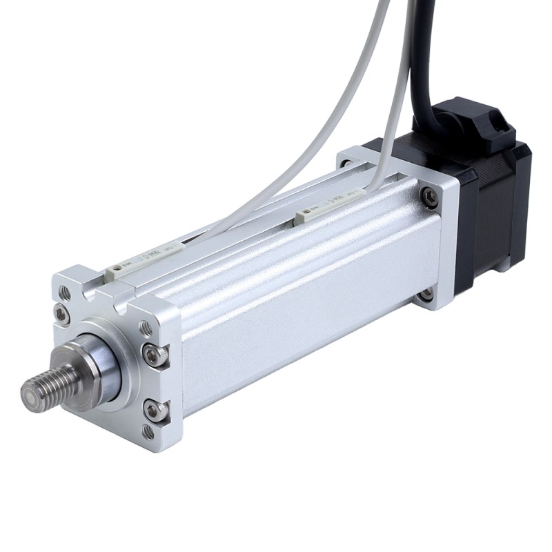 Nema 14 Husillo de Bolas Cilindro Eléctrico 1.5A Carrera 100mm 0.14Nm(19.83oz.in) Paso 4mm(0.15748) con Final de Carrera - LCB14S13BDB15-100D | StepperOnline