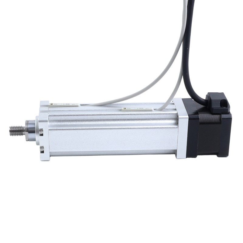 Nema 14 Husillo de Bolas Cilindro Eléctrico 1.5A Carrera 100mm 0.14Nm(19.83oz.in) Paso 4mm(0.15748) con Final de Carrera - LCB14S13BDB15-100D | StepperOnline