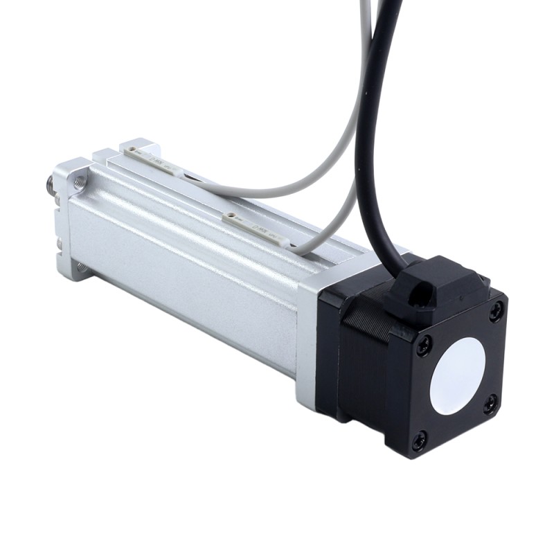 Nema 14 Husillo de Bolas Cilindro Eléctrico 1.5A Carrera 100mm 0.14Nm(19.83oz.in) Paso 4mm(0.15748) con Final de Carrera - LCB14S13BDB15-100D | StepperOnline