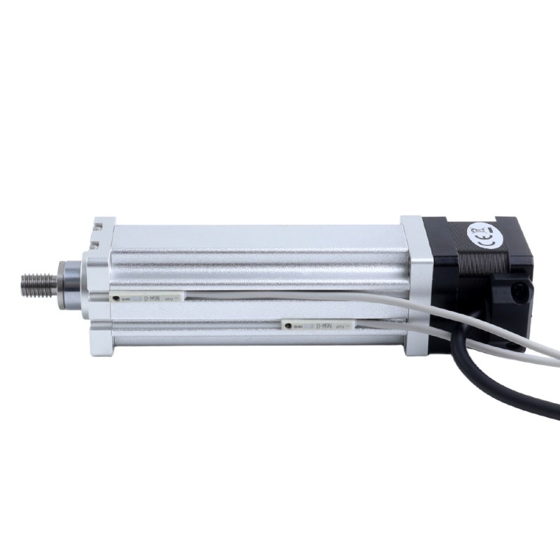 Nema 14 Husillo de Bolas Cilindro Eléctrico 1.5A Carrera 100mm 0.14Nm(19.83oz.in) Paso 4mm(0.15748) con Final de Carrera - LCB14S13BDB15-100D | StepperOnline